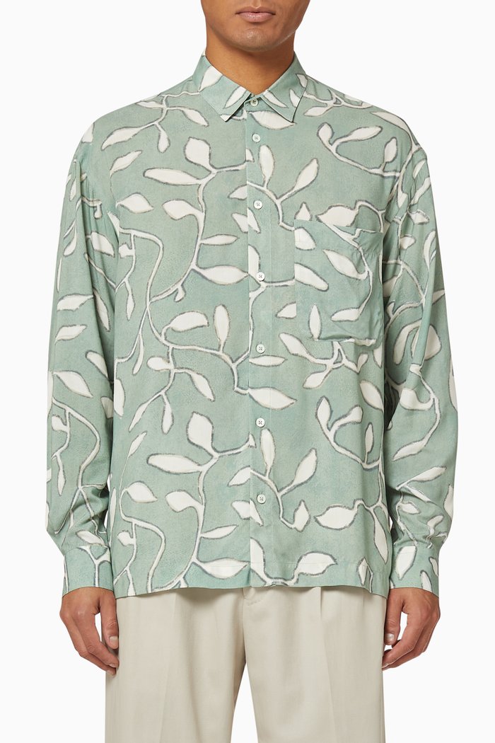 

La Chemise Baou in Viscose, Green