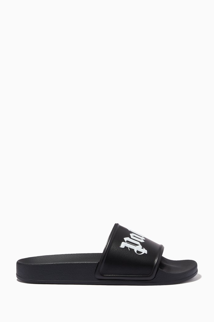 

Logo Slides in PU, Black