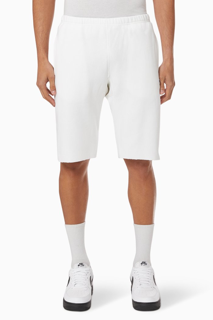 

Reverse Weave Jersey Sweat Short, White