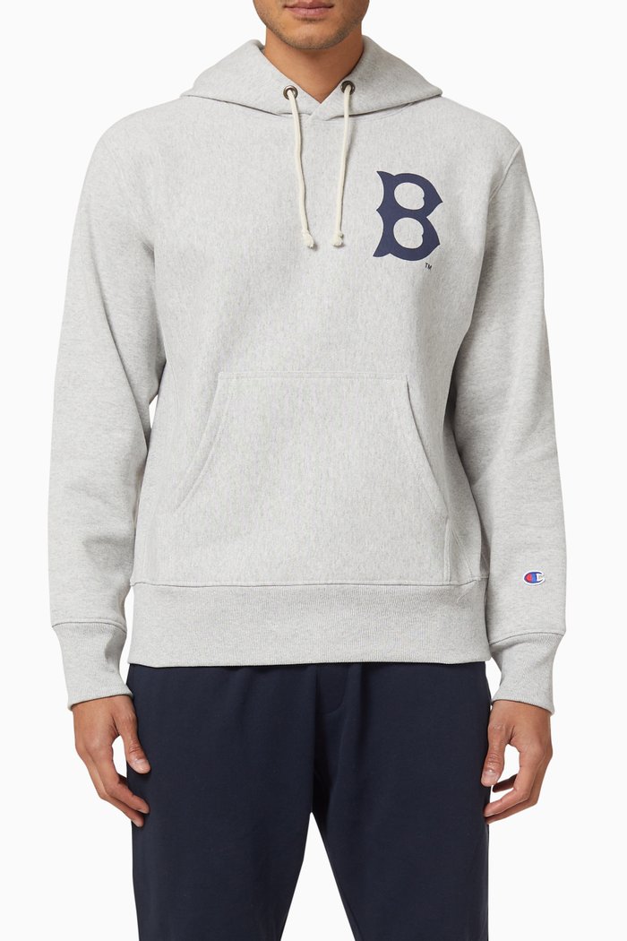 

x MLB Boston Red Sox Reverse Weave Hoodie, Grey