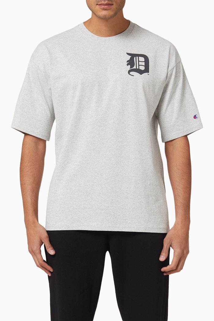 

x MLB Detroit Tigers Oversized Cotton T-shirt, Grey