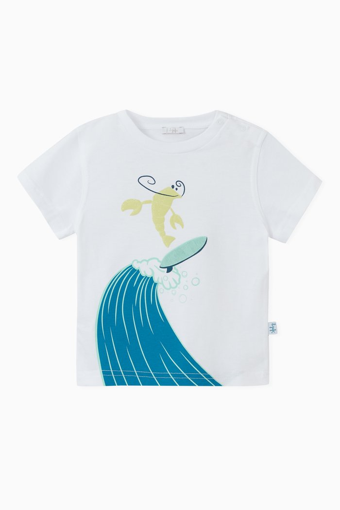 

Wave Print T-Shirt, White