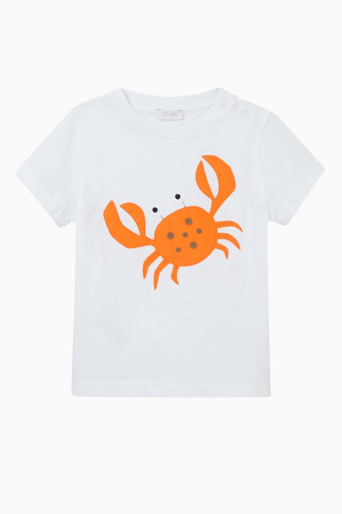 

Crab T-shirt in Cotton Jersey, White
