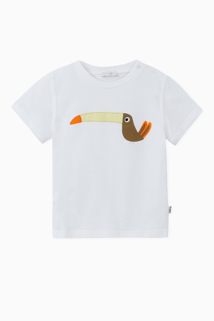 

Bird Print T-Shirt, White