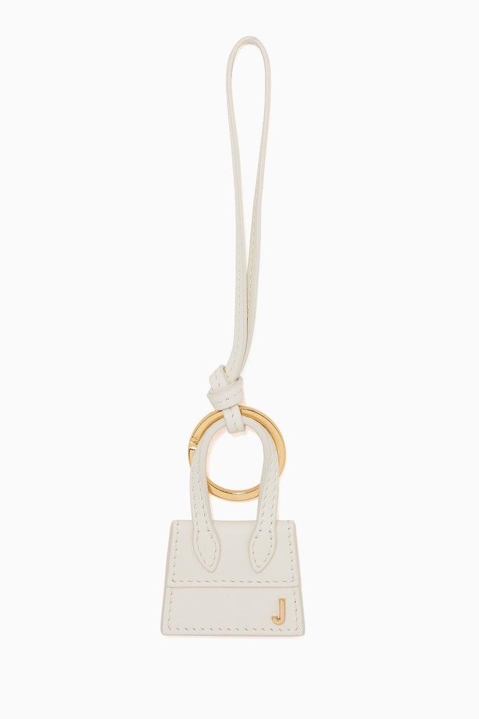 

Le Porte Clés Chiquito in Leather, White