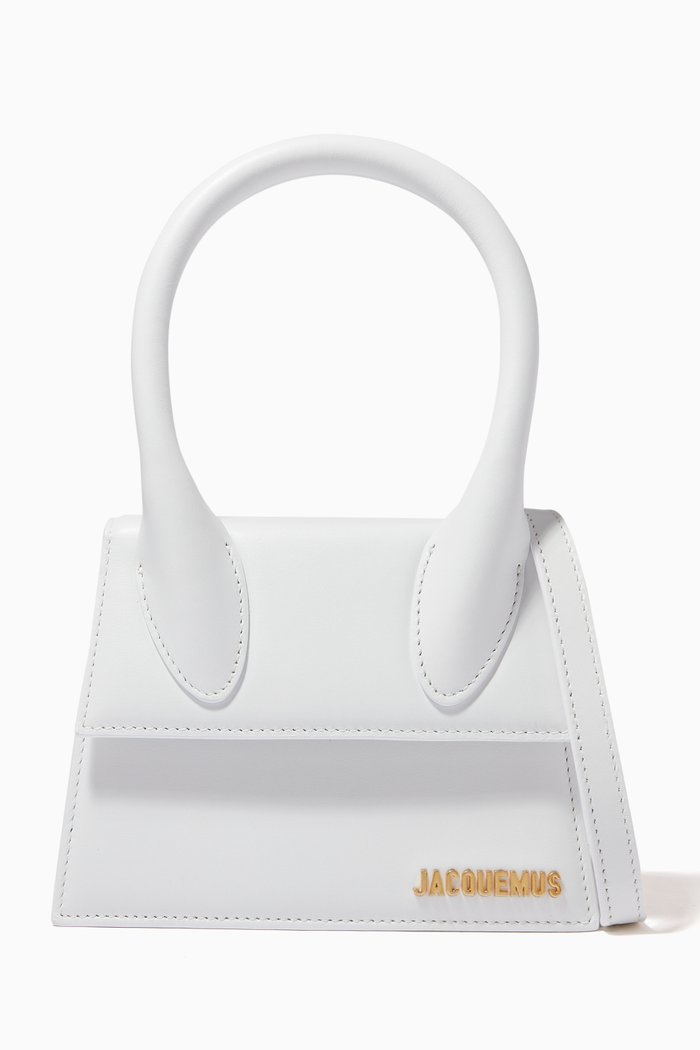

Le Chiquito Moyen Small Bag in Leather, White
