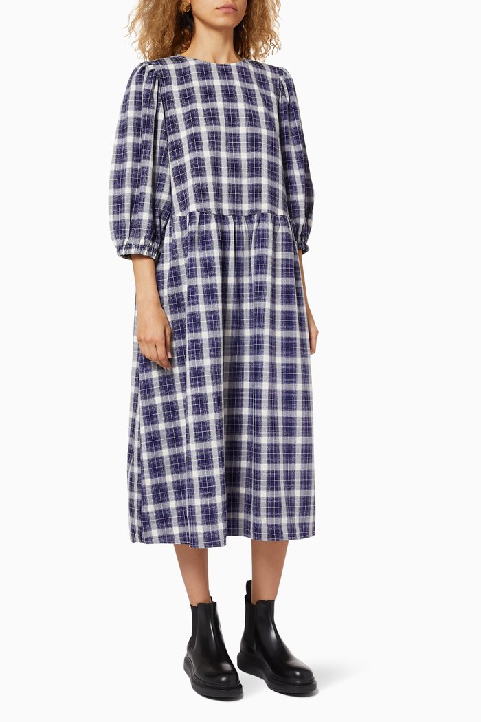 

Checked Midi Dress, Multicolour