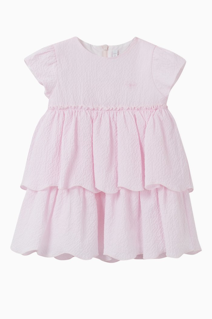 

Ruffled Tiered Dress, Pink