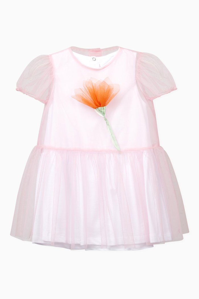 

Flower Tulle Dress, Pink