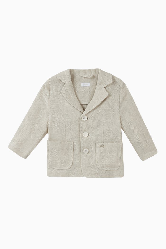 

Buttoned Blazer, Neutral