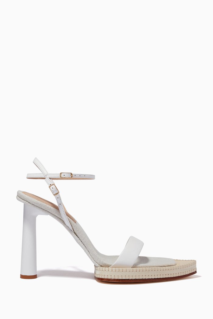 

Les Sandales Novio Platform Sandals in Leather, White