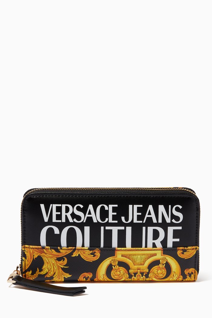 

Logo Baroque Continental Wallet in Eco Leather, Yellow