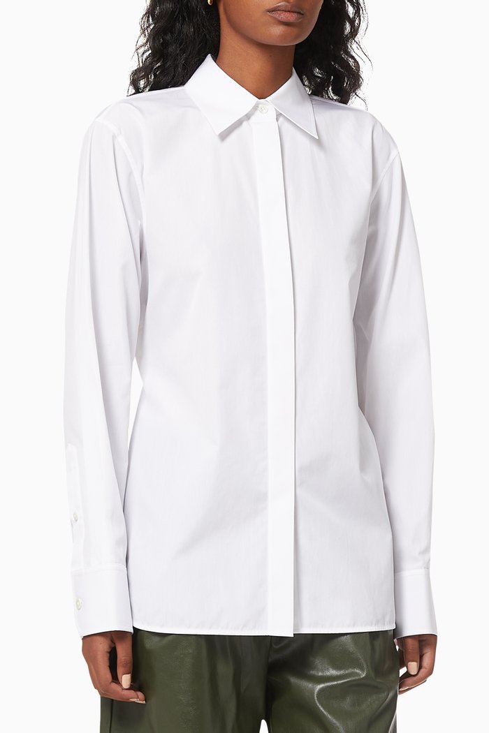 

Corset Cotton Shirt, White