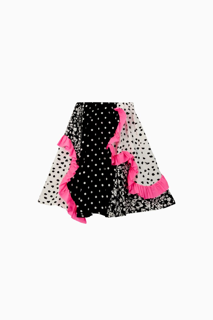 

Gypsy Ruffled Viscose Skirt, Multicolour