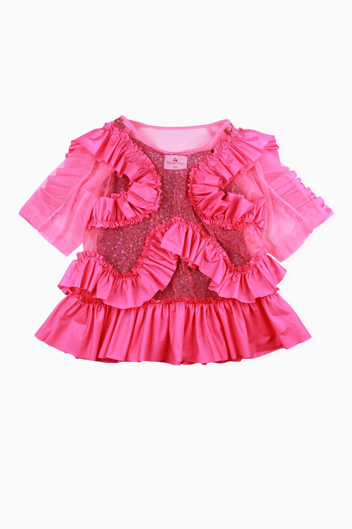 

Zita Ruffled Top, Pink