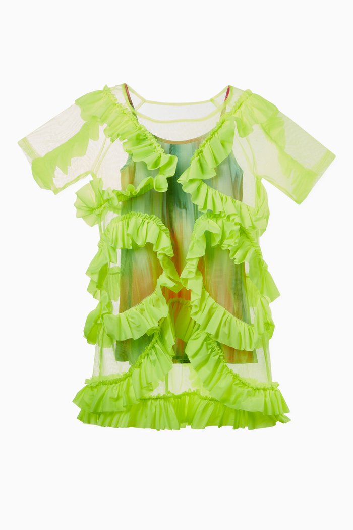 Zita Ruffled Top, Yellow