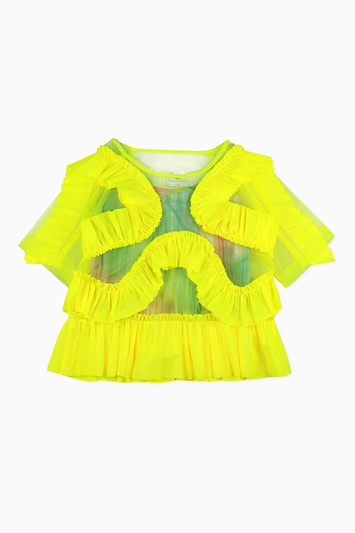 

Zita Ruffled Dress, Yellow