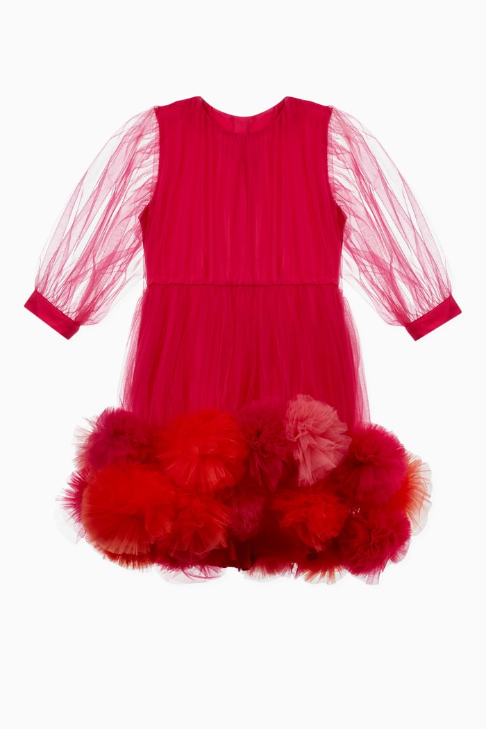 

Pom Pom Tulle Dress, Pink