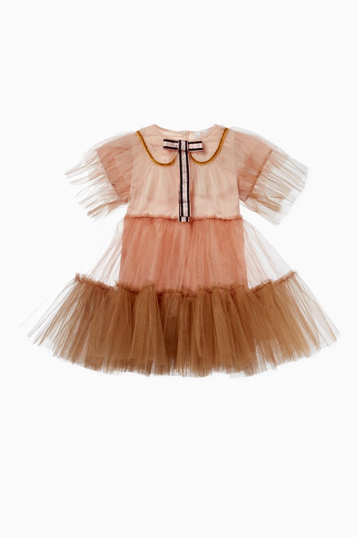 

Mirella Tulle Dress, Gold