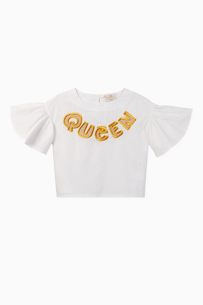 

Mori Embroidered Blouse, Gold