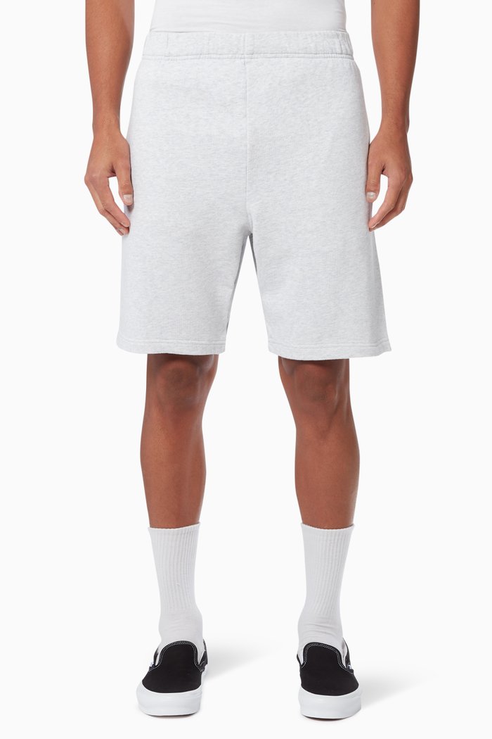 

Logo Patch Pocket Sweatshorts in Cotton, Grey