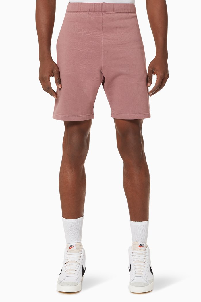 

Logo Patch Pocket Sweatshorts in Cotton, Pink