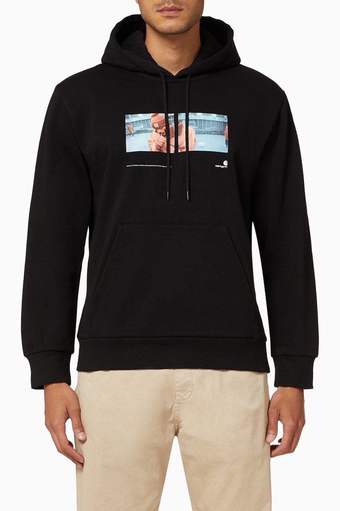

Backyard Jersey Hooded Sweatshirt, Black