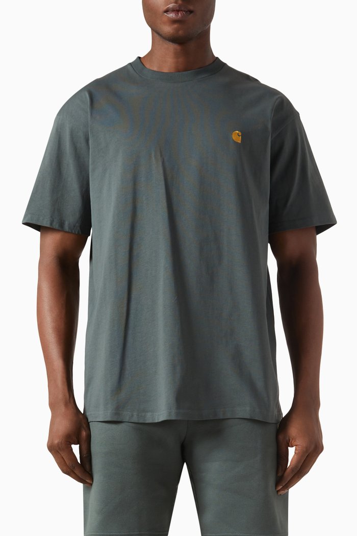 Chase T-shirt in Cotton, Green