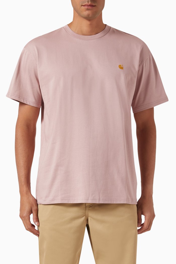 

Chase T-shirt in Cotton, Pink