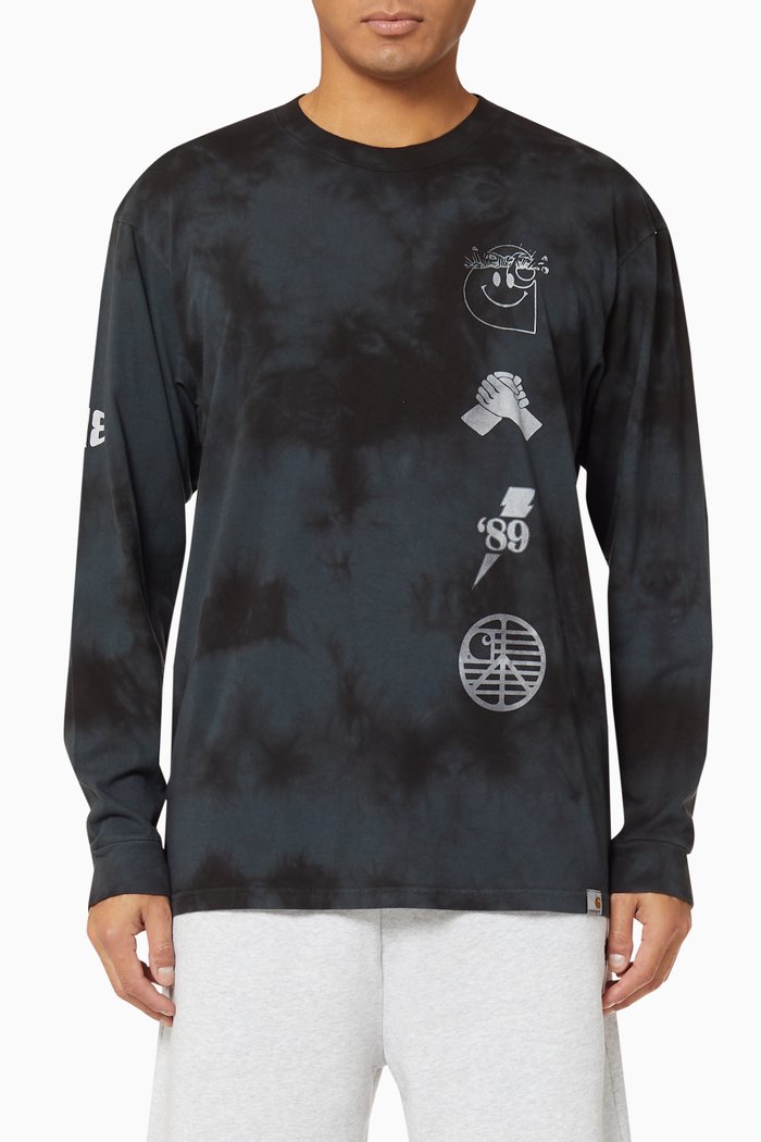 

Tab Cotton T-Shirt, Black
