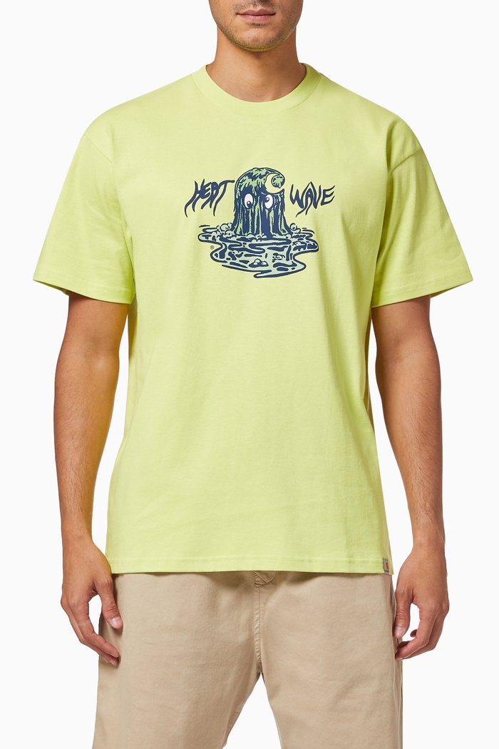 

Heat Wave T-shirt in Organic Cotton Jersey, Yellow
