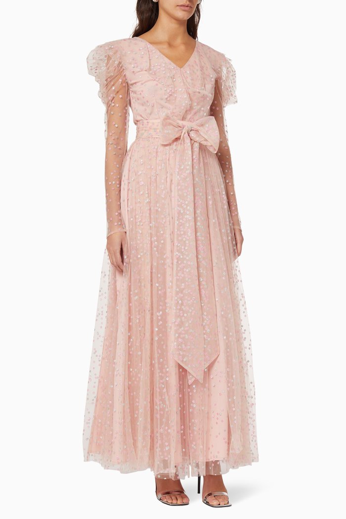

Glittered Tulle Dress, Pink