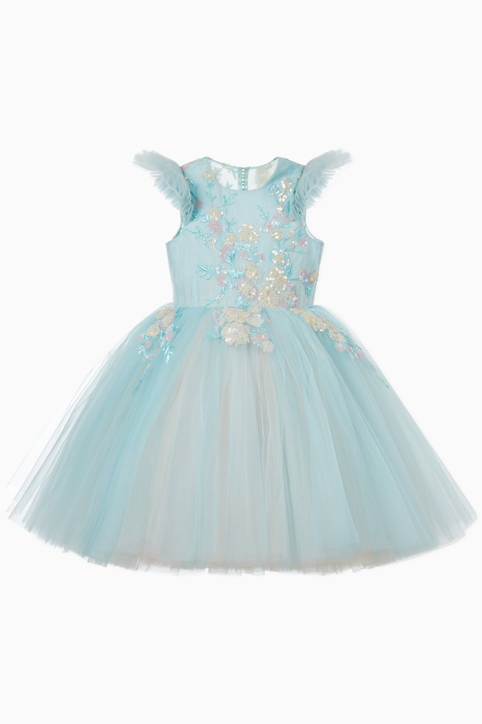 

Blue Calla Lily Tulle Dress