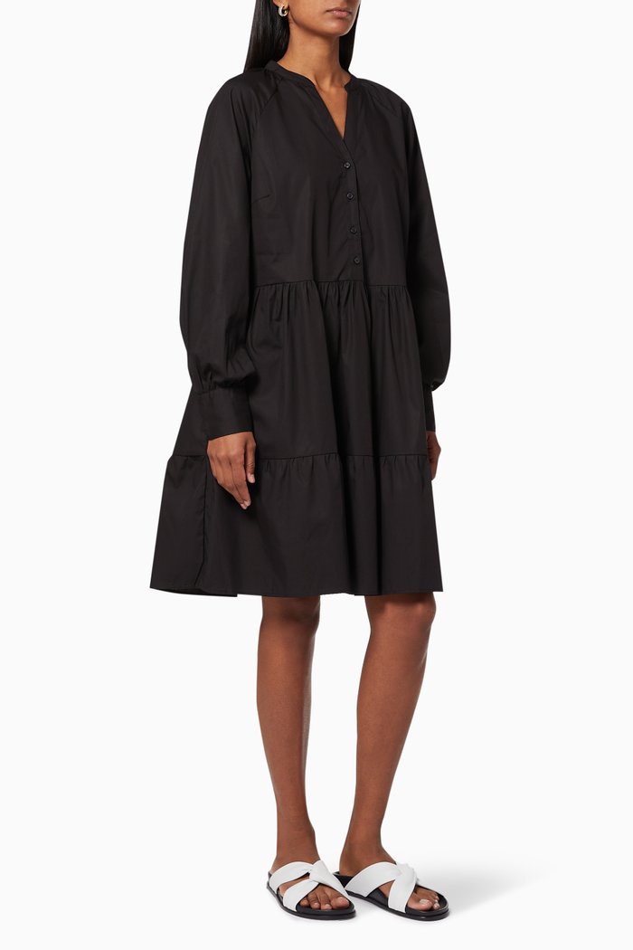 

Yasria Organic Cotton Dress, Black