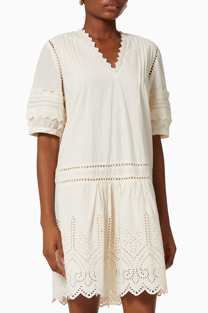 

Yasora Dress in Organic Cotton, Neutral