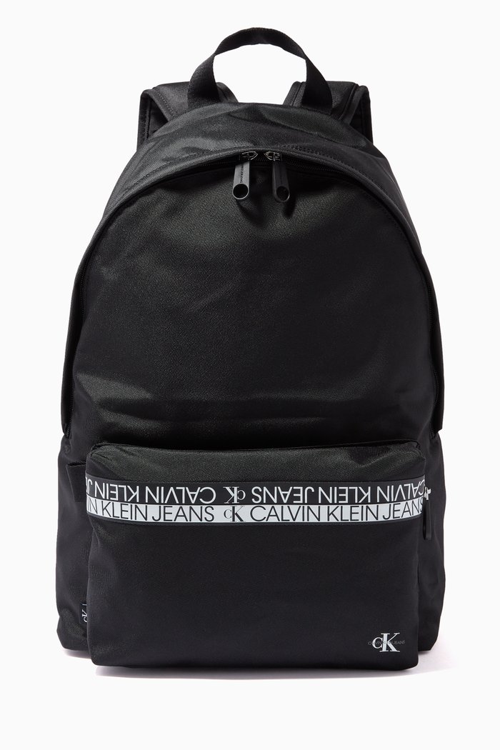 Campus Backpack in Recycled Polyester, Black