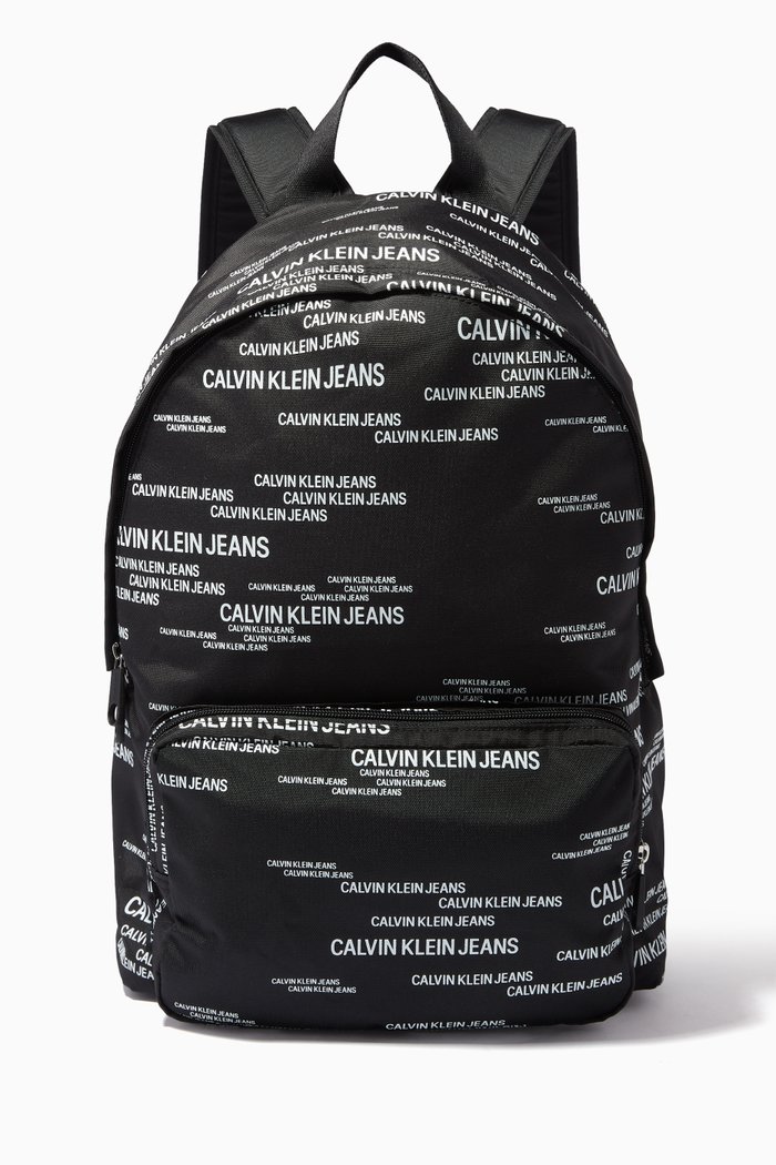 

Round Backpack in Recycled Polyester, Black
