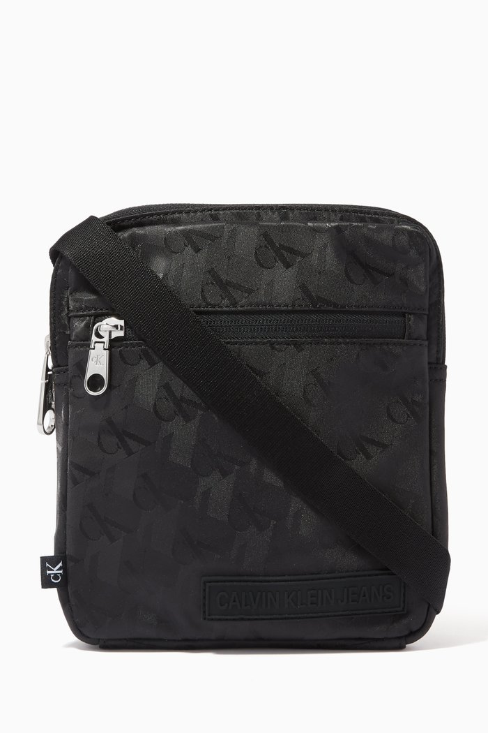 

Logo Messenger Bag in Jacquard, Black