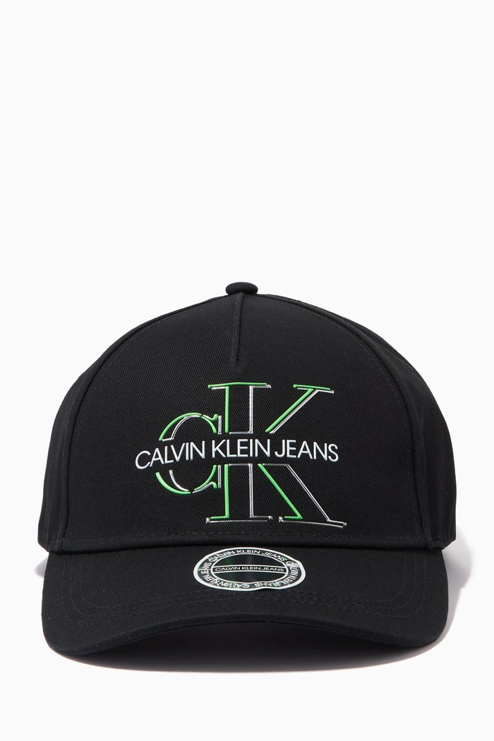 

Glow Baseball Cap in Cotton, Black