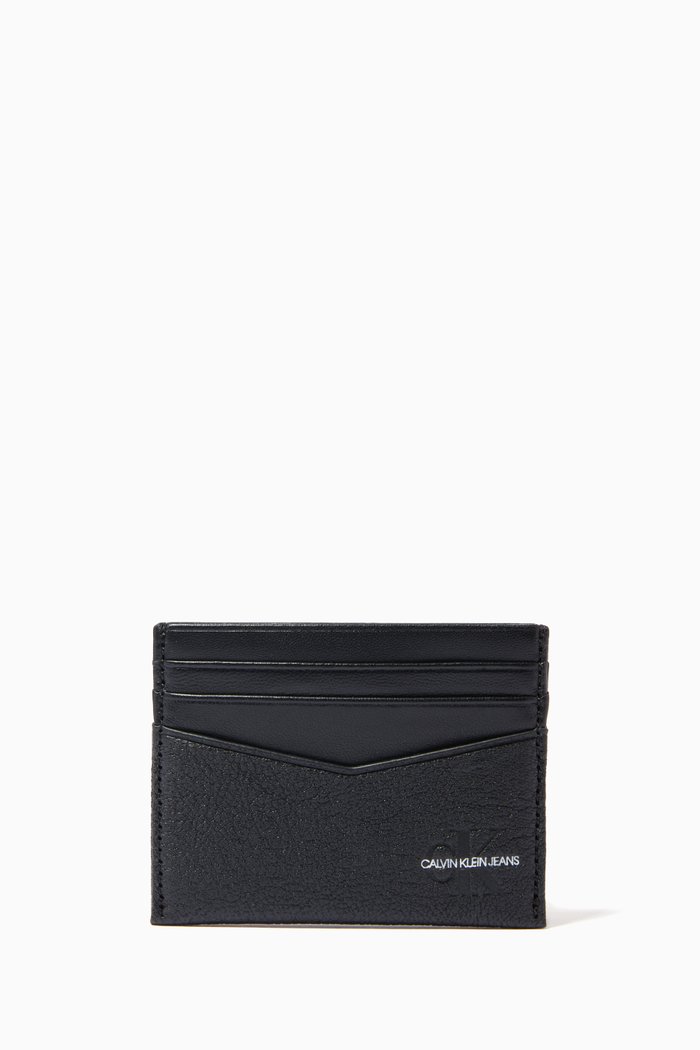 Cardholder in Leather, Black