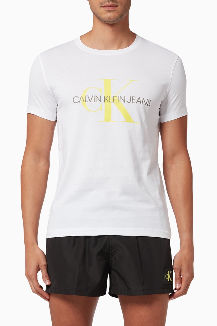 

Monogram T-shirt in Organic Cotton, White
