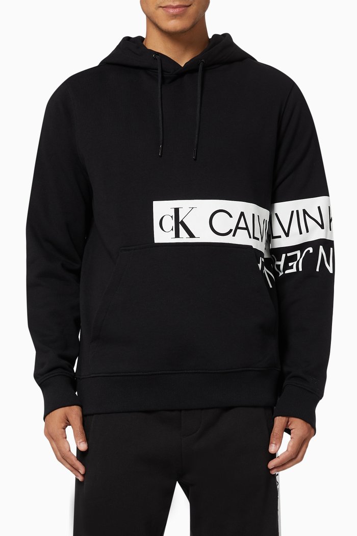 

Logo Hoodie in Organic Cotton Terry, Black