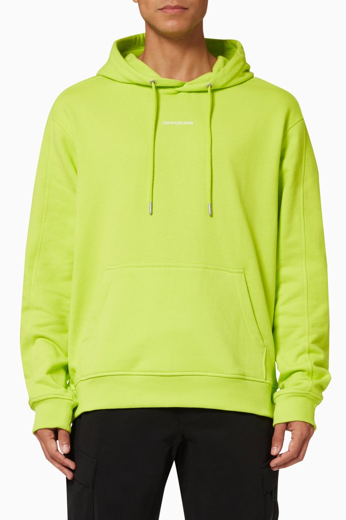 

Relaxed Hoodie in Organic Cotton Loopback Terry, Green