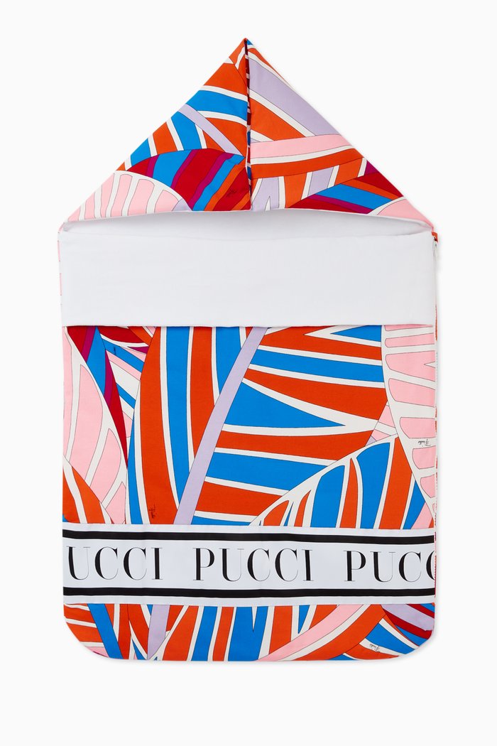 

Tropical Print Sleeping Bag in Cotton, Multicolour