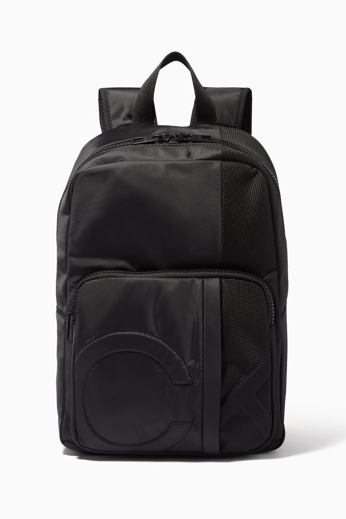 

Campus Backpack in Coated Canvas, Black