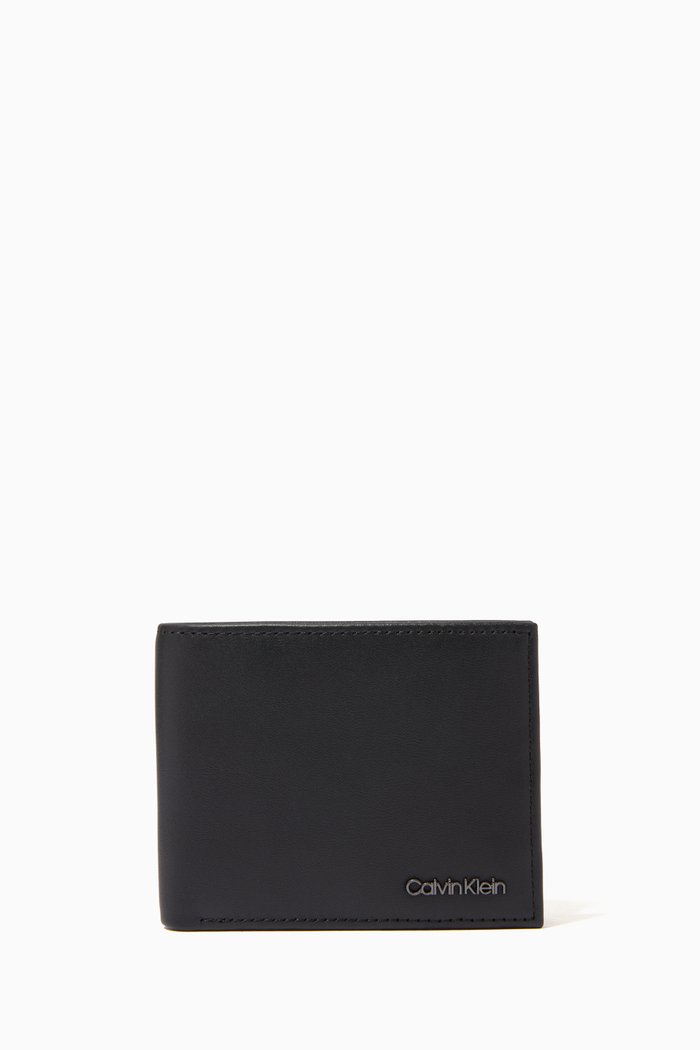 

RFID-Blocking Slimfold Wallet in Leather, Black