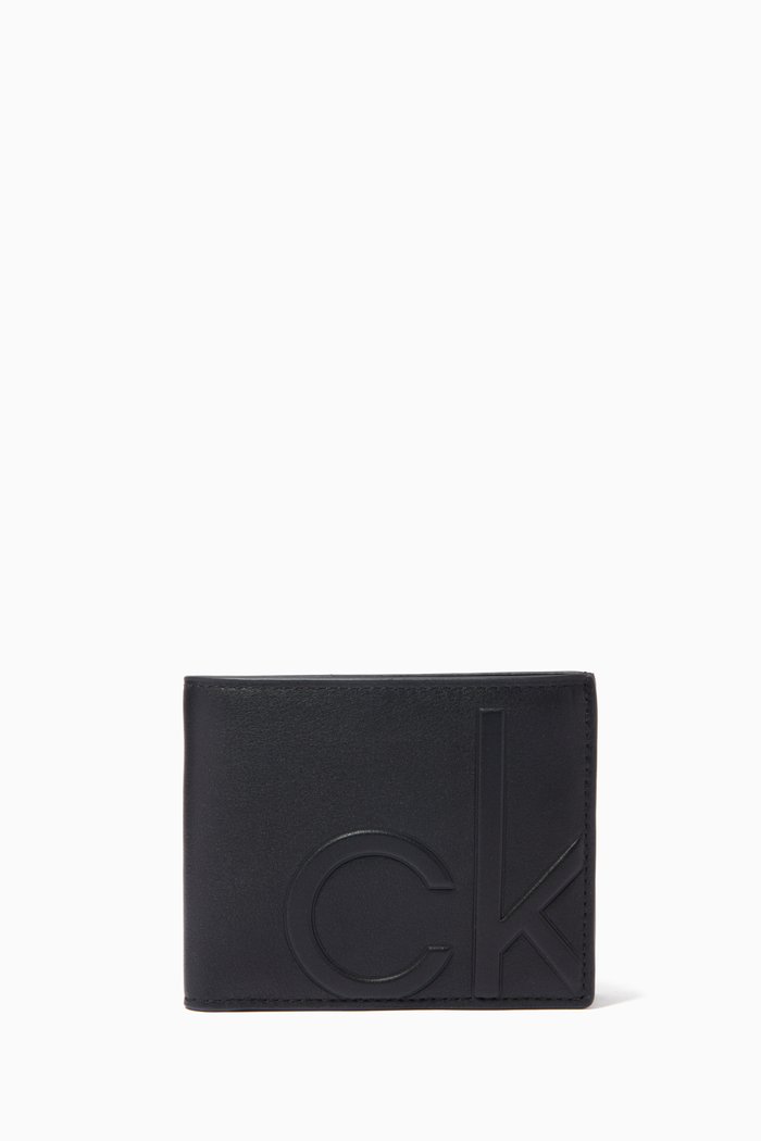 Billfold Wallet in Leather, Black
