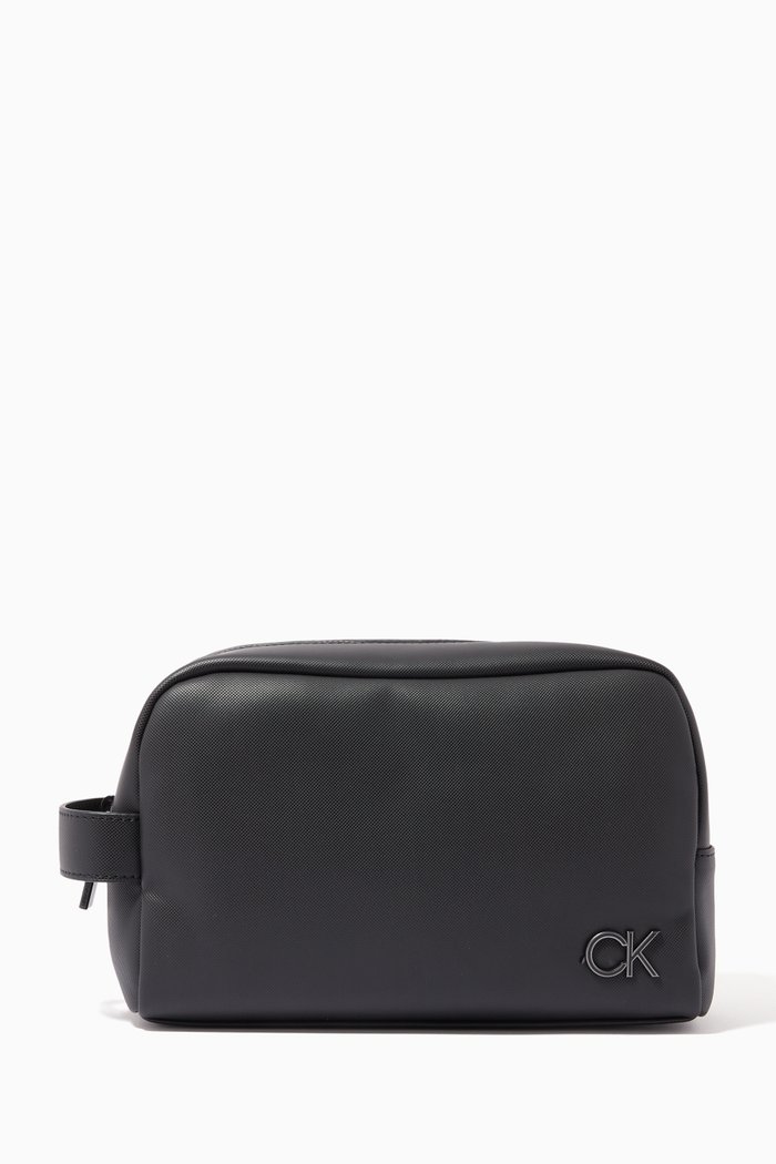

Clean Washbag in Faux Leather, Black