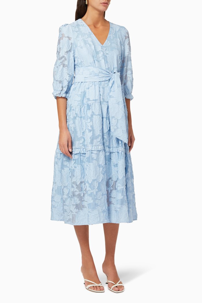 

Tie-waist Midi Dress, Blue