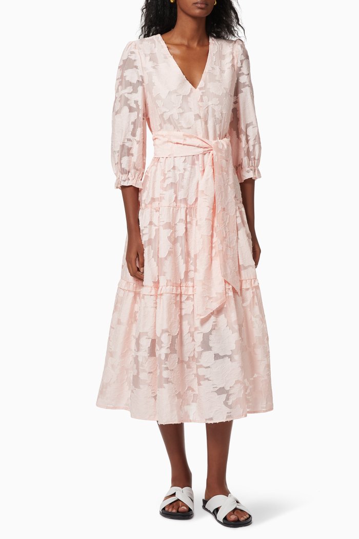 

Tie-waist Midi Dress, Multicolour
